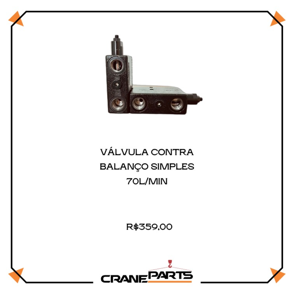Guindastes - Manutenção em Guindastes - Acessórios para Guindastes - Válvulas para Guindastes - 033